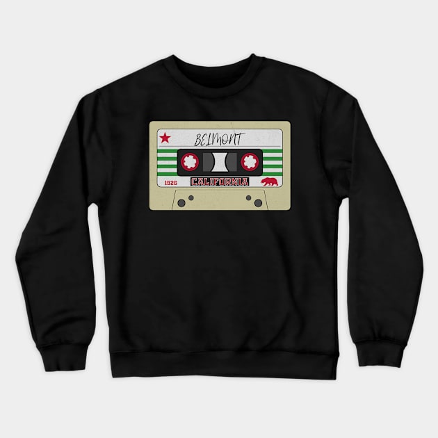 Belmont California Crewneck Sweatshirt by RAADesigns